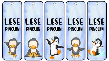 Vorschau - Anderer Materialtyp - Lesezeichen für Pinguinklasse - Seite 1