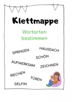 Vorschau - Stationenlernen - Klettmappe: Wortarten bestimmen - Seite 1