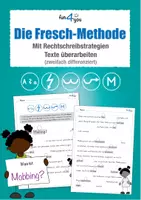 Vorschau - Arbeitsblätter - Richtig Schreiben mit der Fresch-Methode - Mobbing - zweifach differenziert - Deckblatt
