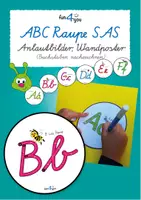 Vorschau - Stationenlernen - ABC Raupe Wandposter - SAS Schreibschrift - Deckblatt