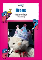 Vorschau - Mal- und Bastelvorlagen - Bastelvorlage Krone für den Schulanfang - Deckblatt