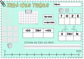 Vorschau - Unterrichtsreihen - Zahl des Tages | Zahl der Woche | ZR 1000 ab Klasse 3 - Seite 2