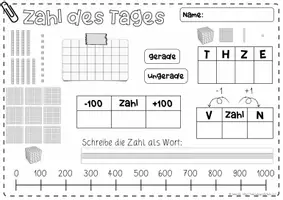 Vorschau - Unterrichtsreihen - Zahl des Tages | Zahl der Woche | ZR 1000 ab Klasse 3 - Seite 3