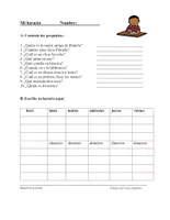 Vorschau - Arbeitsblätter - Mi horario Lectura: Schulfächer (Spanisch /Text) - Seite 2