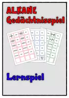 Vorschau - Spiele - Alkane Gedächtnisspiel - Deckblatt