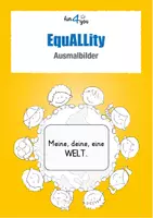 Vorschau - Mal- und Bastelvorlagen - EquAllity - Ausmalbilder zum Thema "Gleichberechtigung" - Deckblatt