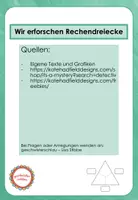 Vorschau - Arbeitsblätter - Rechendreiecke - Unterrichtsreihe - Seite 1
