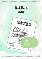 Vorschau - Anderer Materialtyp - Deckblatt Musik für Mappen und Schnellhefter - Deckblatt