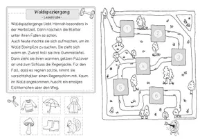 Vorschau - Arbeitsblätter - Lesestraßen "Herbst": Leseübung oder Lesespur (2-fach differenziert) - Seite 2