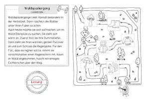 Vorschau - Arbeitsblätter - Lesestraßen "Herbst": Leseübung oder Lesespur (2-fach differenziert) - Seite 3