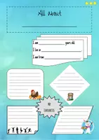 Vorschau - Arbeitsblätter - All about me - Steckbrief/ differenziert - Seite 3