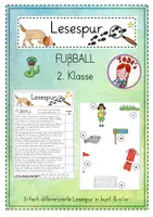 Vorschau - Arbeitsblätter - Mini-Lesespur Fußball (3-fach differenziert) - Deckblatt