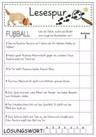 Vorschau - Arbeitsblätter - Mini-Lesespur Fußball (3-fach differenziert) - Seite 2