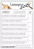 Vorschau - Arbeitsblätter - Mini-Lesespur Herbst (2. Klasse) - Seite 3