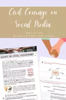 Vorschau - Arbeitsblätter - Civil Courage on Social Media - Unterrichtsstunde - Deckblatt