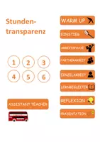 Vorschau - Poster - Stundentransparenz "Busfahrplan" - Deckblatt