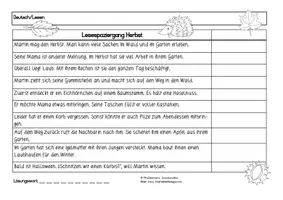 Vorschau - Bildkarten - Lesespaziergang Herbst - dreifach differenziert - Seite 3