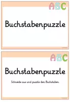 Vorschau - Arbeitsblätter - Buchstabenpuzzle Klasse 1 - Grundschrift - Seite 2