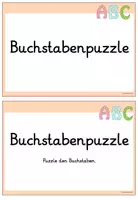 Vorschau - Arbeitsblätter - Buchstabenpuzzle Klasse 1 - Grundschrift - Seite 3