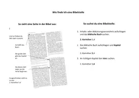 Vorschau - Merkblätter - WIe schlägt man die Bibel auf - ohne Lücken - Deckblatt