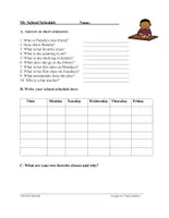 Vorschau - Arbeitsblätter - My School Schedule English Reading: Englisch als Fremdsprache - Seite 2
