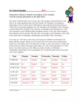 Vorschau - Arbeitsblätter - My School Schedule English Reading: Englisch als Fremdsprache - Seite 3