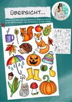 Vorschau - selbst erstellte Cliparts/Grafiken - Doodle-Cliparts-Set "Herbst" / Herbst-Motive - Seite 1