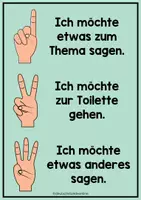 Vorschau - Poster - Regeln für das Melden im Unterricht - Deckblatt