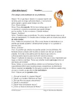 Vorschau - Text - Spanische Lesung mit Imperativ: Lectura con mandatos - Deckblatt