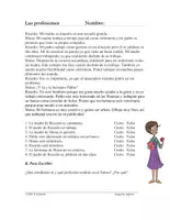 Vorschau - Text - Las profesiones Lectura en el Futuro: Futur Spanische Lesung - Deckblatt