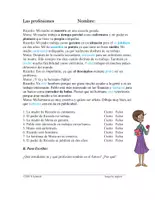 Vorschau - Text - Las profesiones Lectura en el Futuro: Futur Spanische Lesung - Seite 1