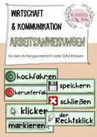 Vorschau - Arbeitsblätter - Arbeitsanweisungen Anfangsunterricht/DAZ (Wirtschaft / Informatik) - Deckblatt