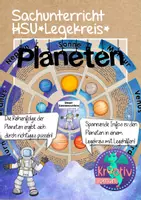 Vorschau - Arbeitsblätter - Sachunterricht: Planeten Legekreis - Deckblatt