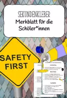 Vorschau - Merkblätter - Arbeiten mit Sekundenkleber- Merkblatt - Deckblatt