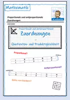 Vorschau - Arbeitsblätter - Zuordnungen - Produkt- und Quotientengleichheit im Partnerpuzzle - Deckblatt