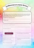 Vorschau - Anderer Materialtyp - Willkommensbrief von Schülern an neue Schüler - Seite 1