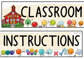 Vorschau - Fördermaterial/Inklusion - Classroom Instructions - 100+ Poster / Schilder - Seite 2