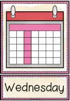Vorschau - Bildkarten - Days of the week - Picture + Word Cards - Seite 3