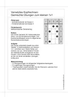 Vorschau - Arbeitsblätter - Vernetztes Kopfrechnen: Gemischte Übungen zum Kleinen 1x1 - Seite 1