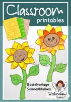 Vorschau - Mal- und Bastelvorlagen - Materialpaket Herbstfeld mit Vogelscheuche - Deckblatt