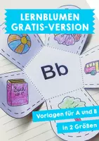 Vorschau - Arbeitsblätter - GRATIS Lernblumen ABC - Buchstaben A & B - Deckblatt