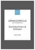 Vorschau - Test - Lernkontrolle Sachrechnen & Grössen - Deckblatt