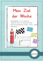 Vorschau - Präsentationen/Tafelbilder - Mein Ziel der Woche - Deckblatt