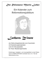Vorschau - Arbeitsblätter - Luthers ZITATE als Ausmalkalender - Seite 1