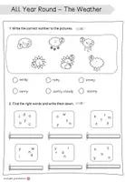 Vorschau - Arbeitsblätter - Englisch in der Grundschule - Arbeitsblätter zum Thema "WEATHER" - Seite 3