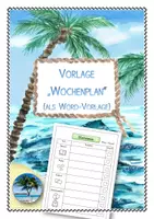 Vorschau - Lehrpläne/Lehrermaterial - Wochenplan-Vorlage (fürs Homeschooling und den Präsenzunterricht) - Deckblatt