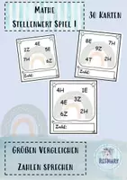 Vorschau - Spiele - Mathespiel Stellenwert Größen vergleichen - Deckblatt