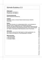 Vorschau - Arbeitsblätter - Schreib-Sudokus 3.3 - Seite 1