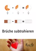 Vorschau - Arbeitsblätter - Bruchrechnung: Subtraktion von Brüchen - Deckblatt
