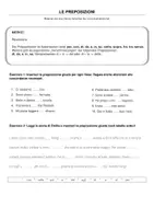 Vorschau - Arbeitsblätter - Preposizioni, Präpositionen im Italienischen, Übungsreihe - Deckblatt